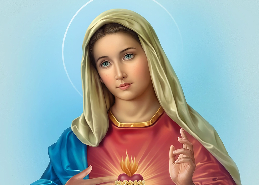 Blessed Virgin Mary Digital Greeting Card