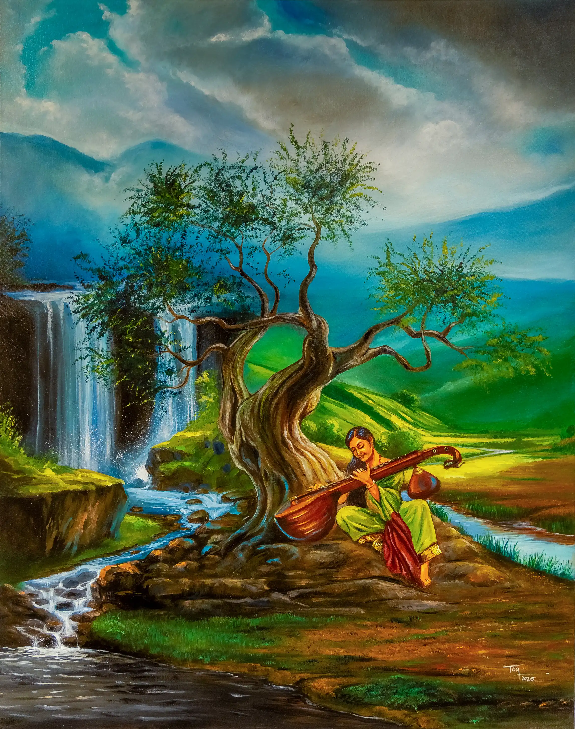 Melody of Nature 100 × 120 Acrylic