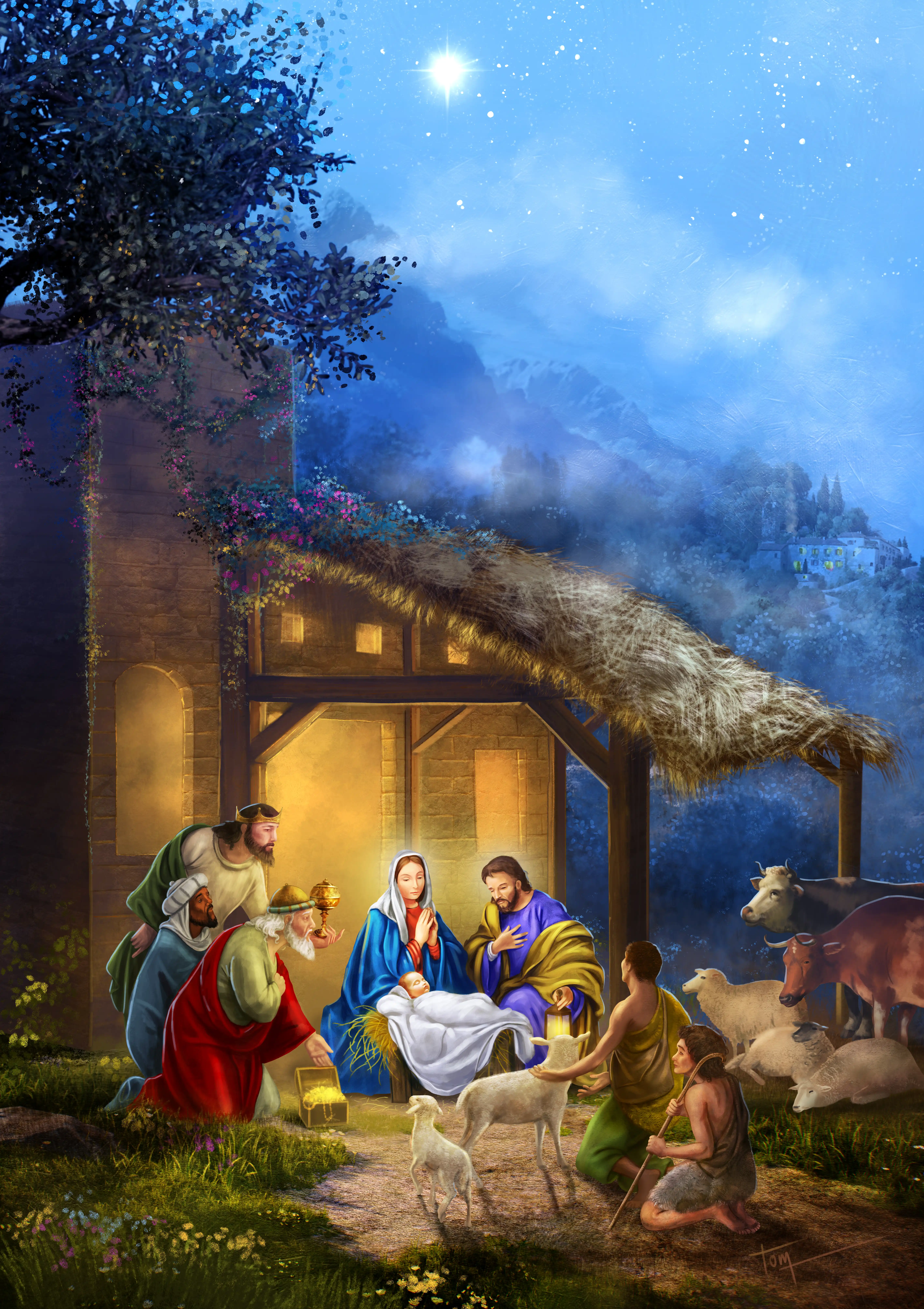 Nativity Digital Greeting Card