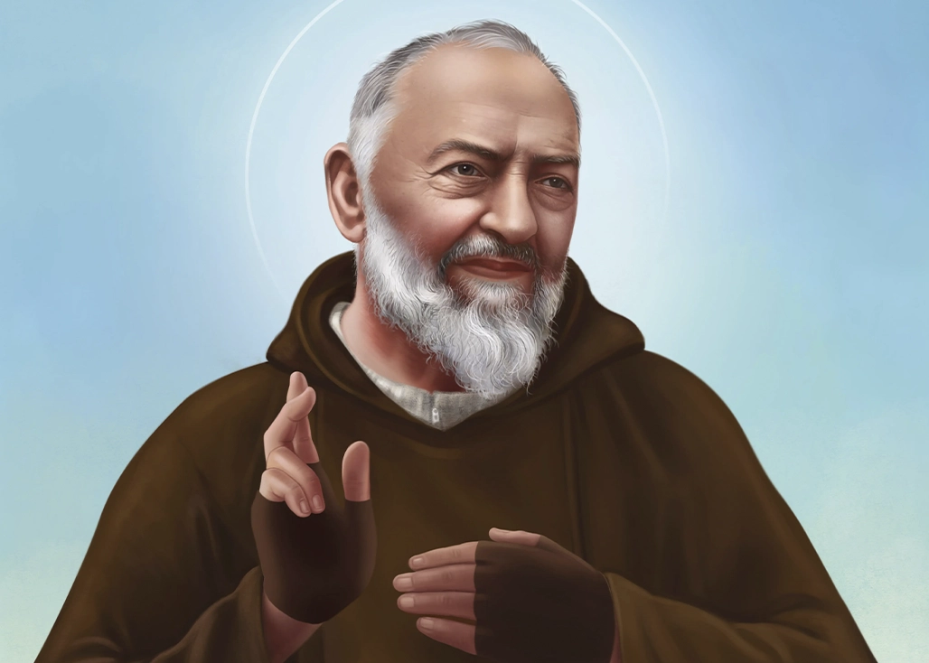 Padre Pio Digital Greeting Card