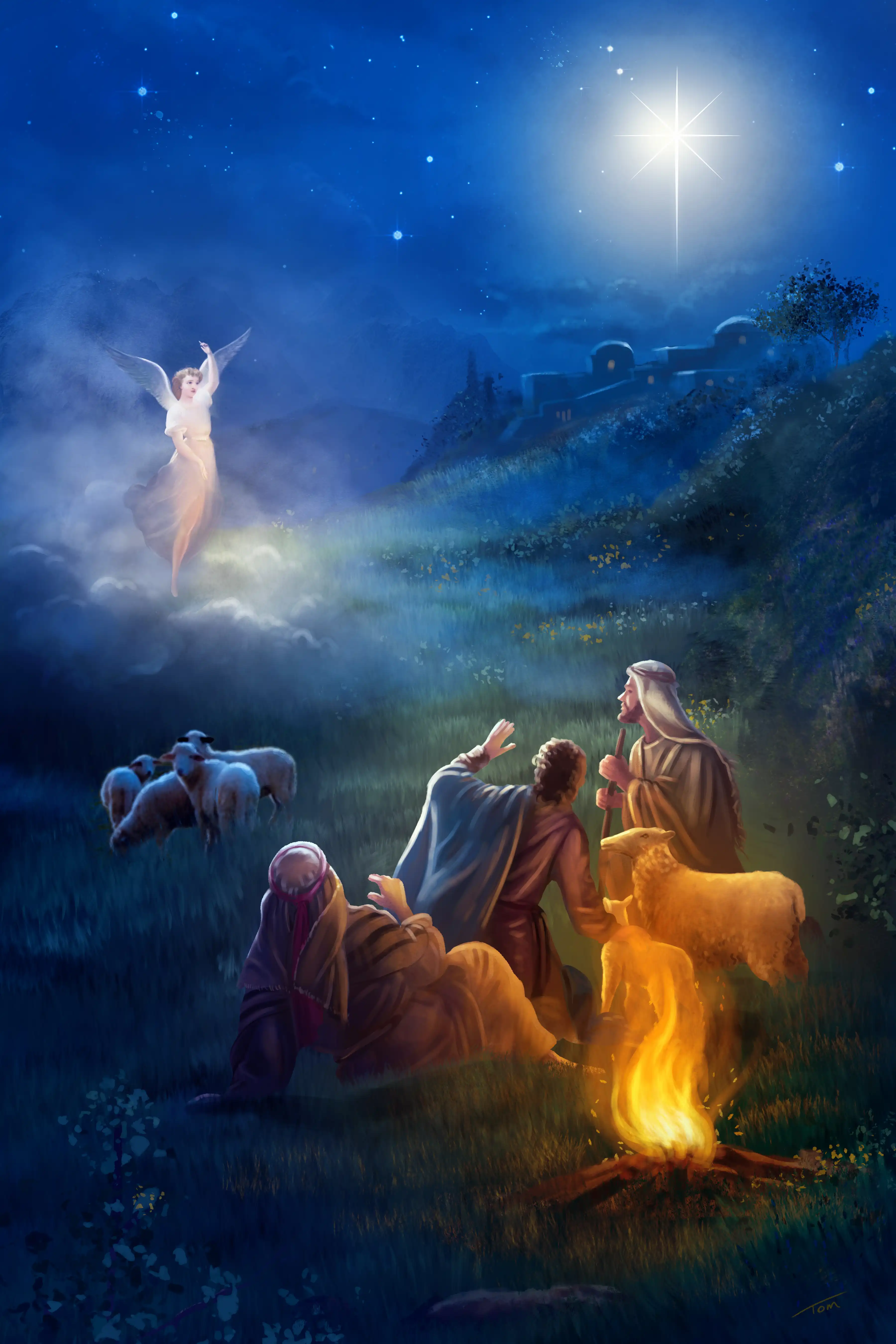 Shepherds Digital Greeting Card