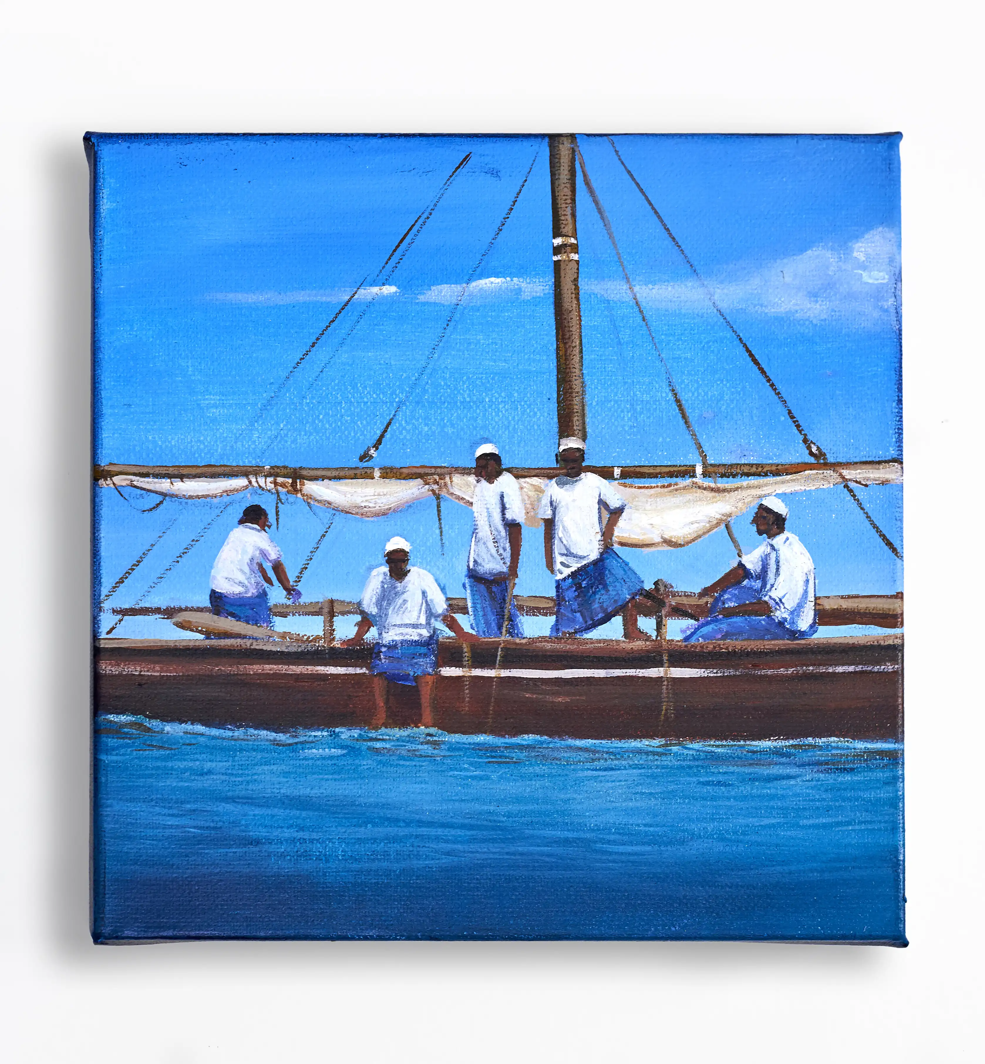 The Legacy of Pearl Divers 3 Acrylic Painting