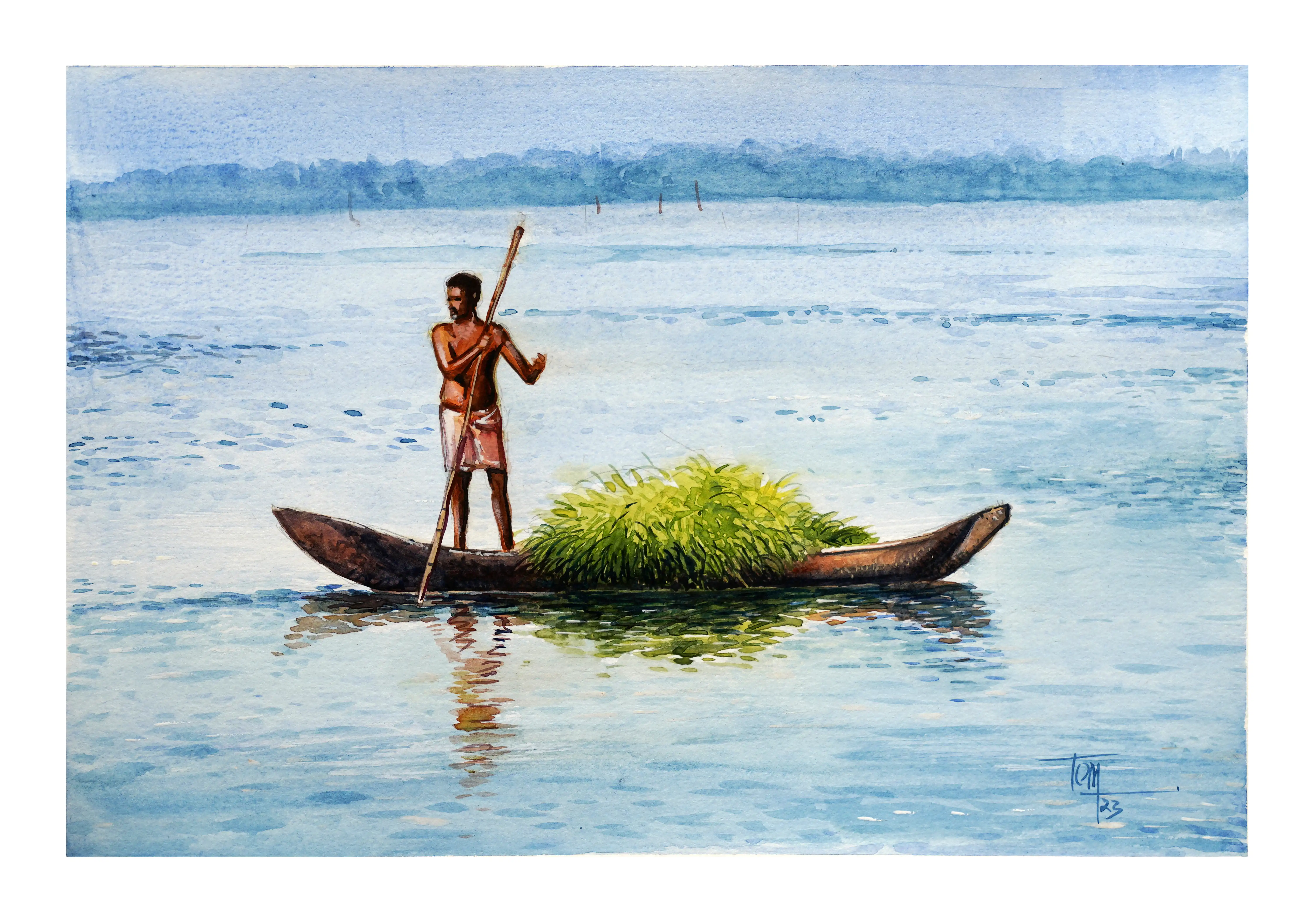 Kerala Backwater 30x50cm