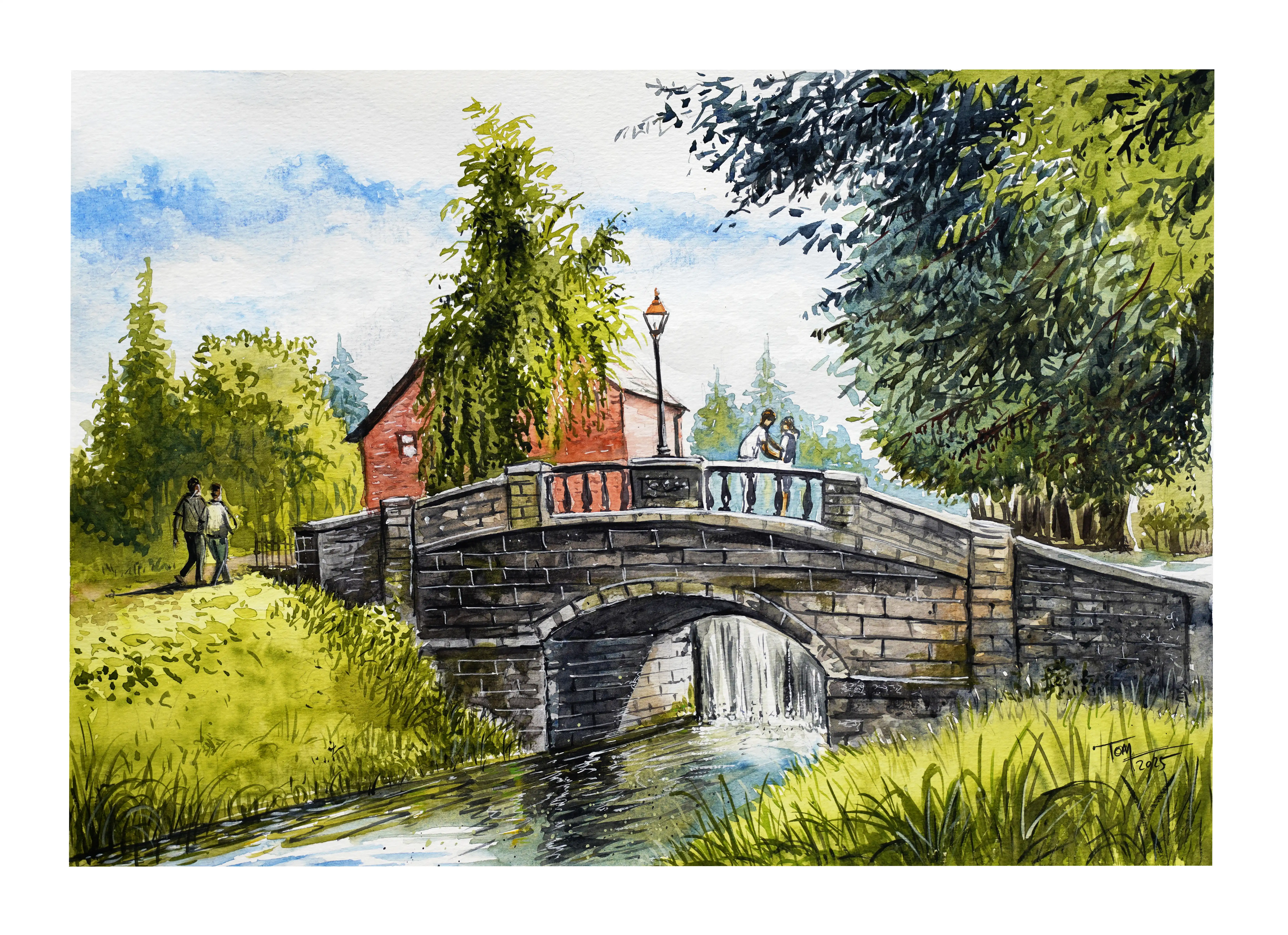 Mount Street Bridge, Dublin 30x50cm