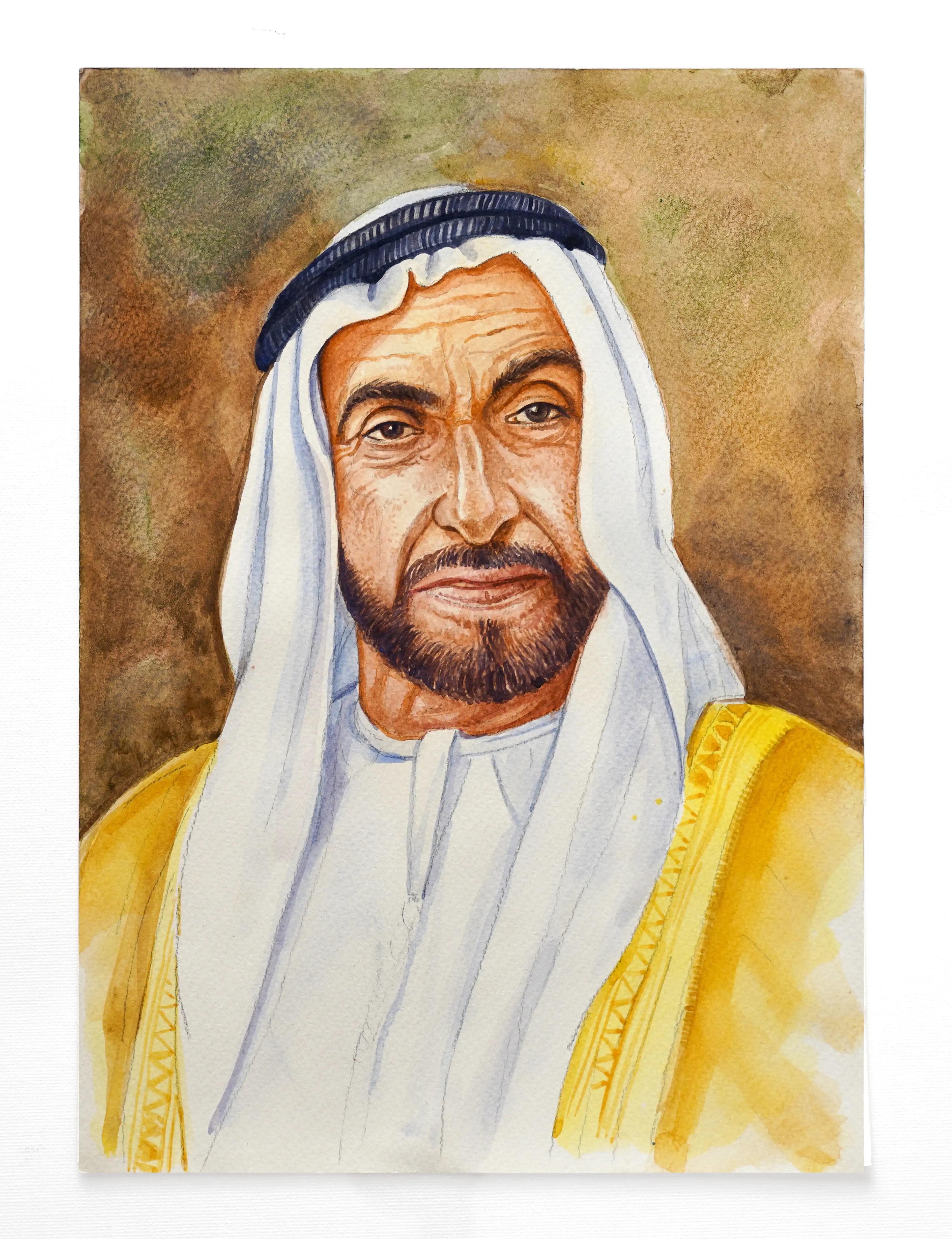 Sheikh Zayed bin Sultan Al Nahyan 21x29cm