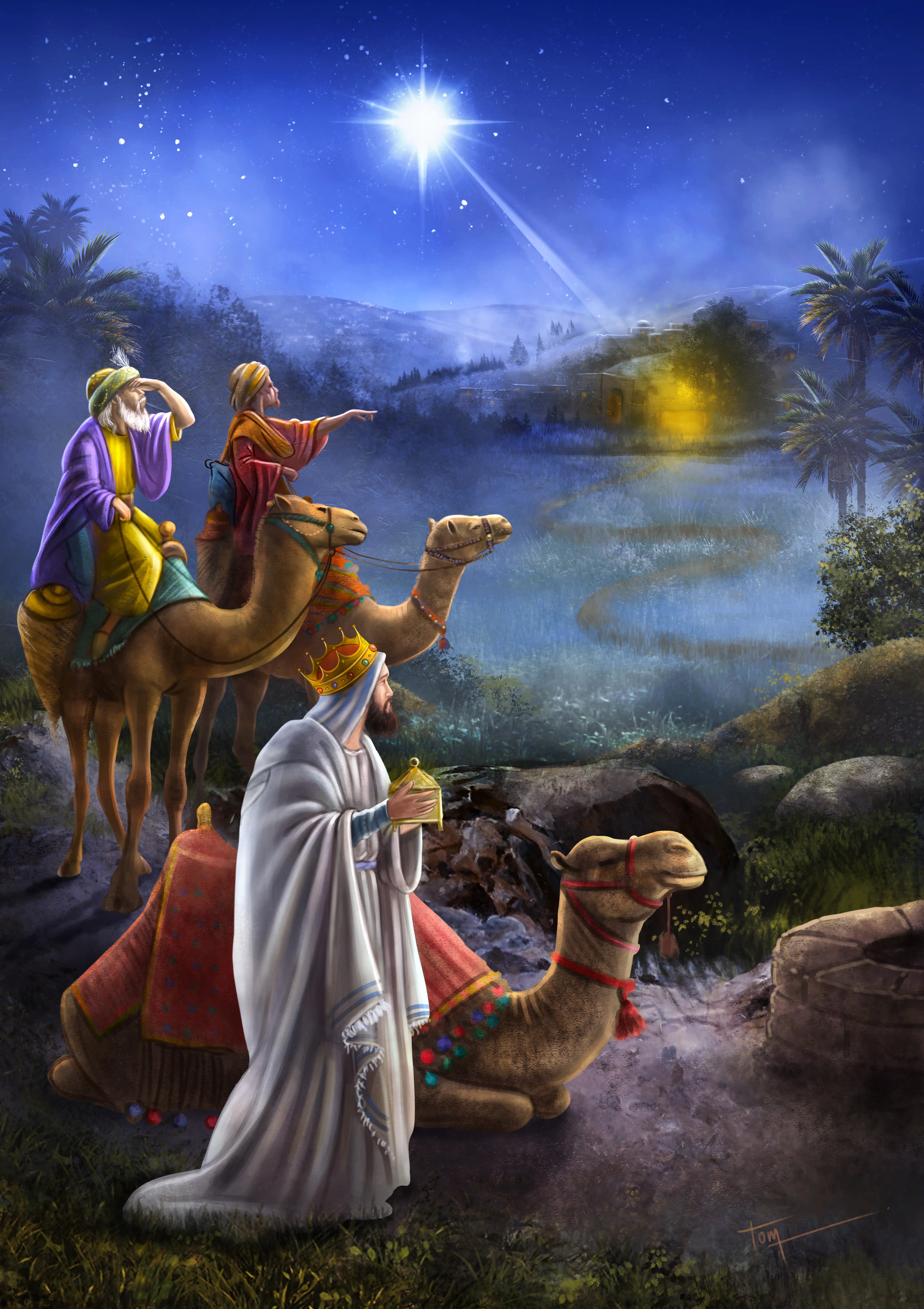 Wise Men 01 Digital Greeting Card