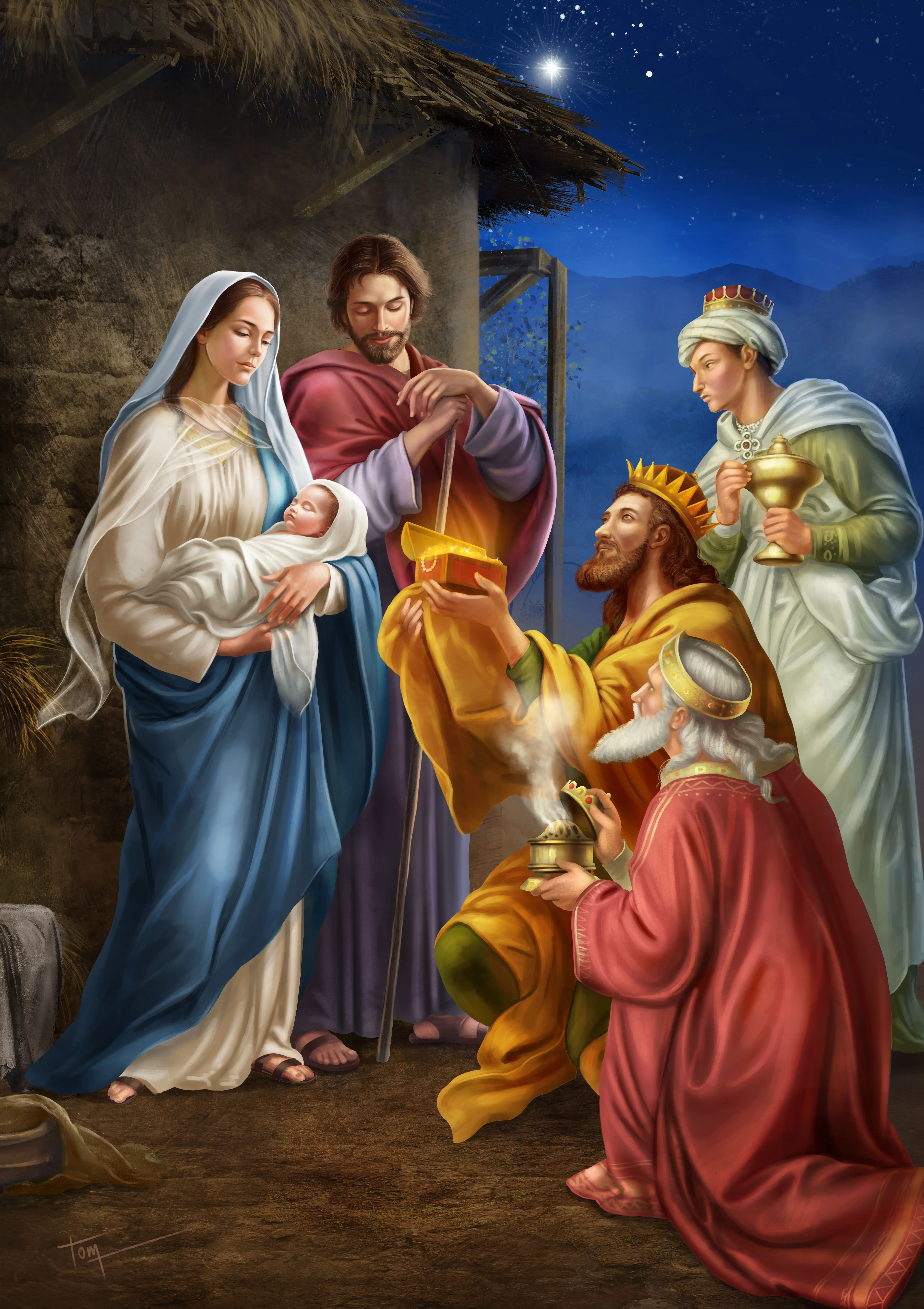 Wise Men 04 Digital Greeting Card